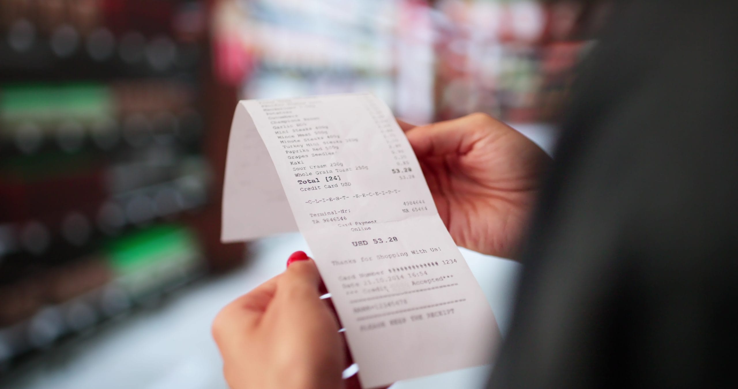 grocery bill out of control